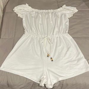NWOT never worn white romper